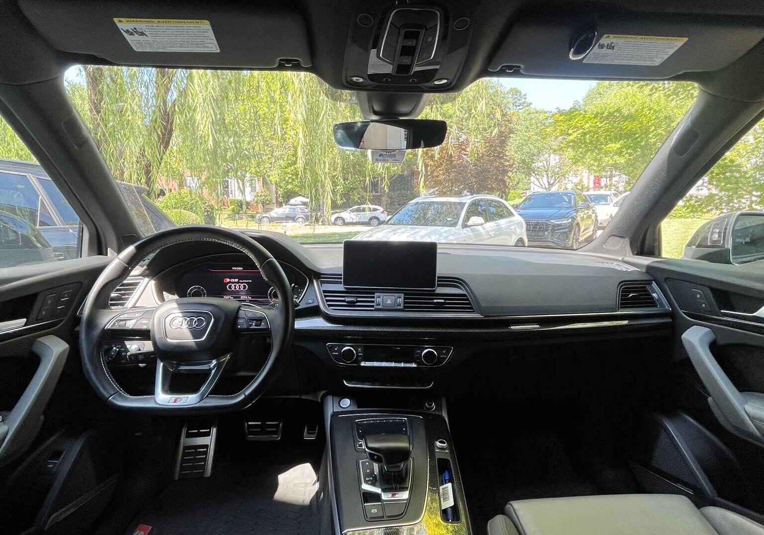 Flawless Audi dashboard and seats detailed by expert Car Detailing near me services for a refreshed look.